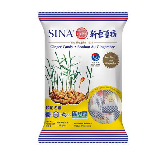 SINA Ginger Candy | Original Spicy Sweet Candy |  Made from Fresh Ginger | 125g Pack Daily-Cravings.com