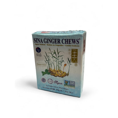 SINA - Ginger Chews | Spicy Sweet Candy | Made from Fresh Ginger | Travel Size 56g