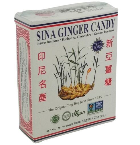 SINA - Ginger Chews | Spicy Sweet Candy | Made from Fresh Ginger | Travel Size 56g